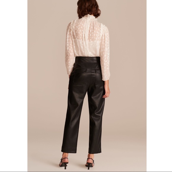 Rebecca Taylor Vegan Leather Stovepipe Pant *BNWT* - Picture 3 of 4